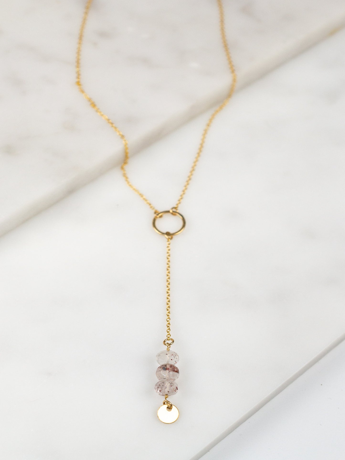 Load image into Gallery viewer, Mossy Amethyst Lariat
