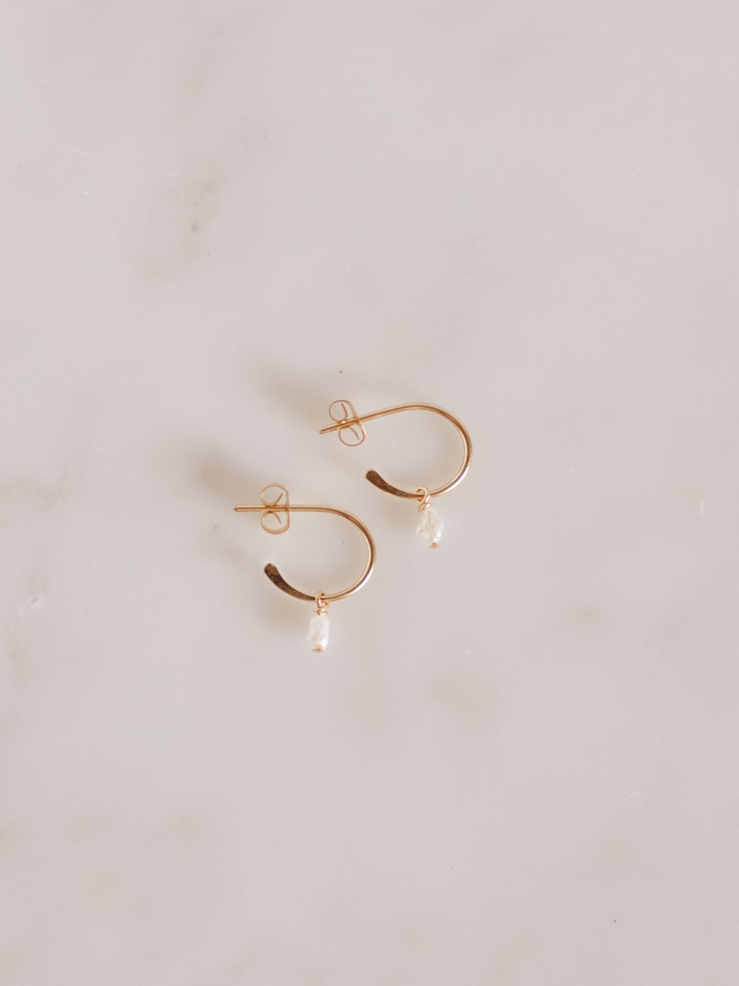 Rice Pearl Hoops – Aerlume