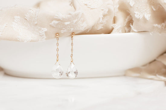 Pavilion Quartz Earrings