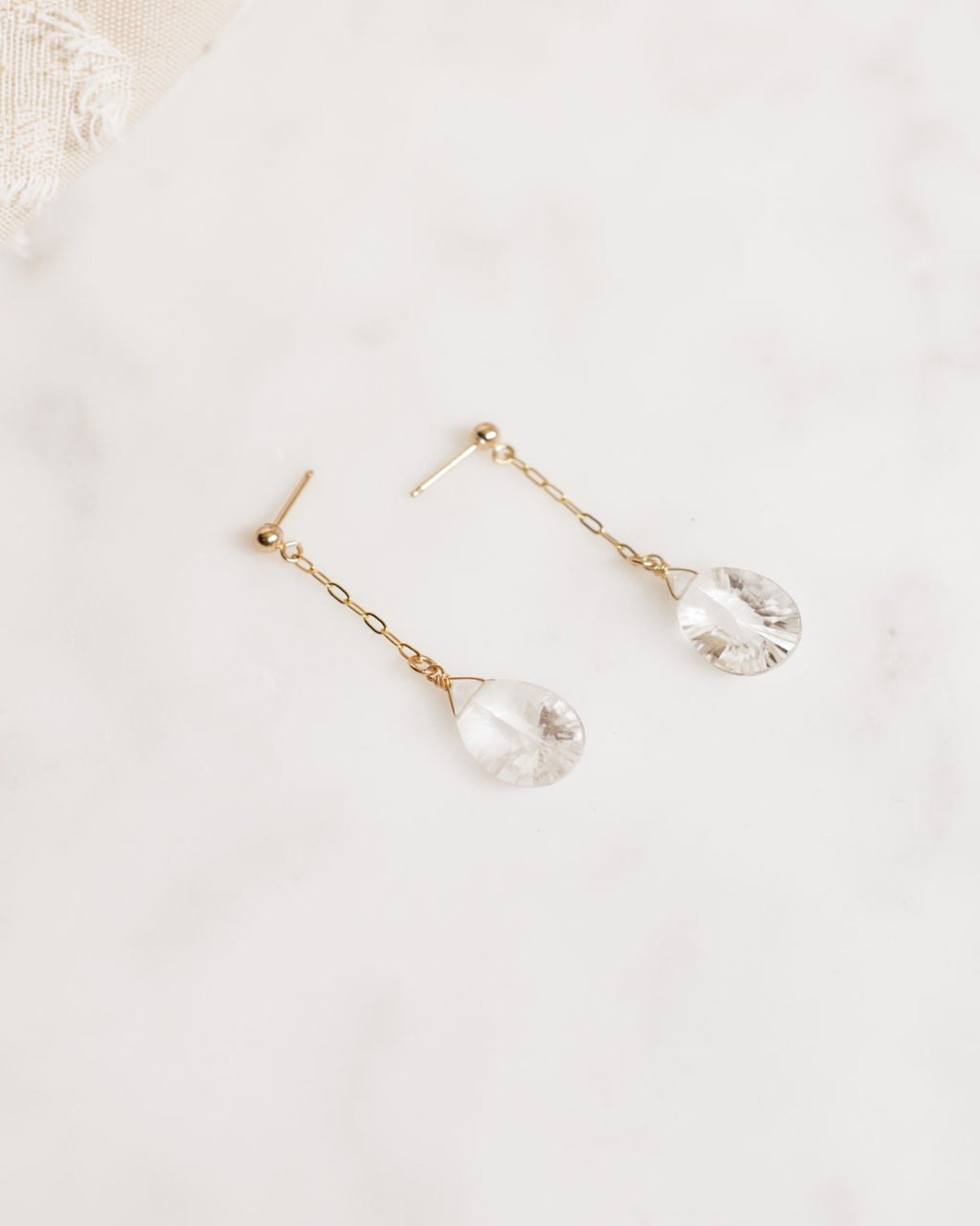 Pavilion Quartz Earrings