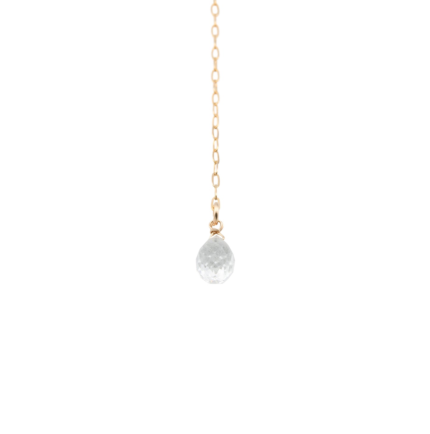 Aquamarine Lariat Necklace