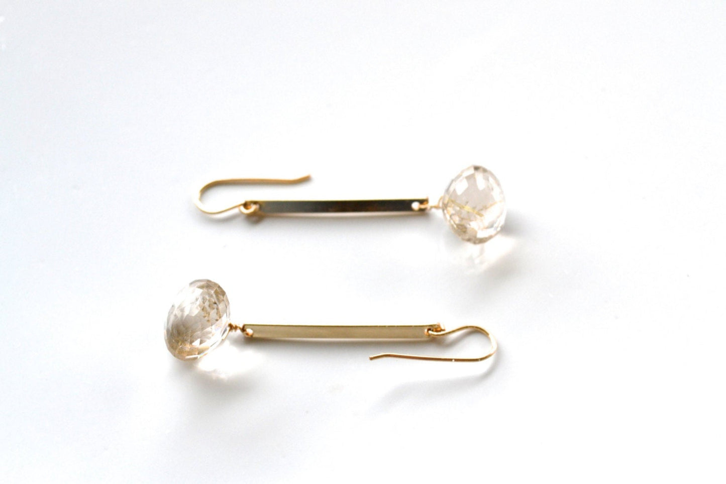 Golden Quartz Earrings