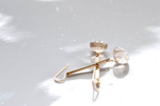 Golden Quartz Earrings